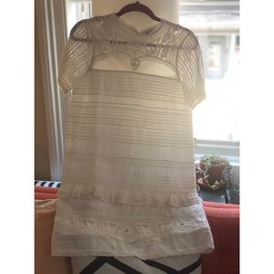 SEA New York white lace shift dress - like new!
